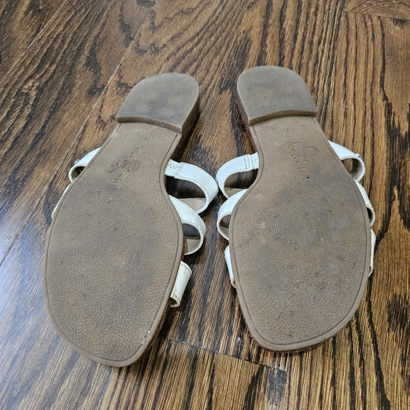 Sam Edelman Bryna White Patent Leather Slide Sandals Womens - Picture 5 of 6